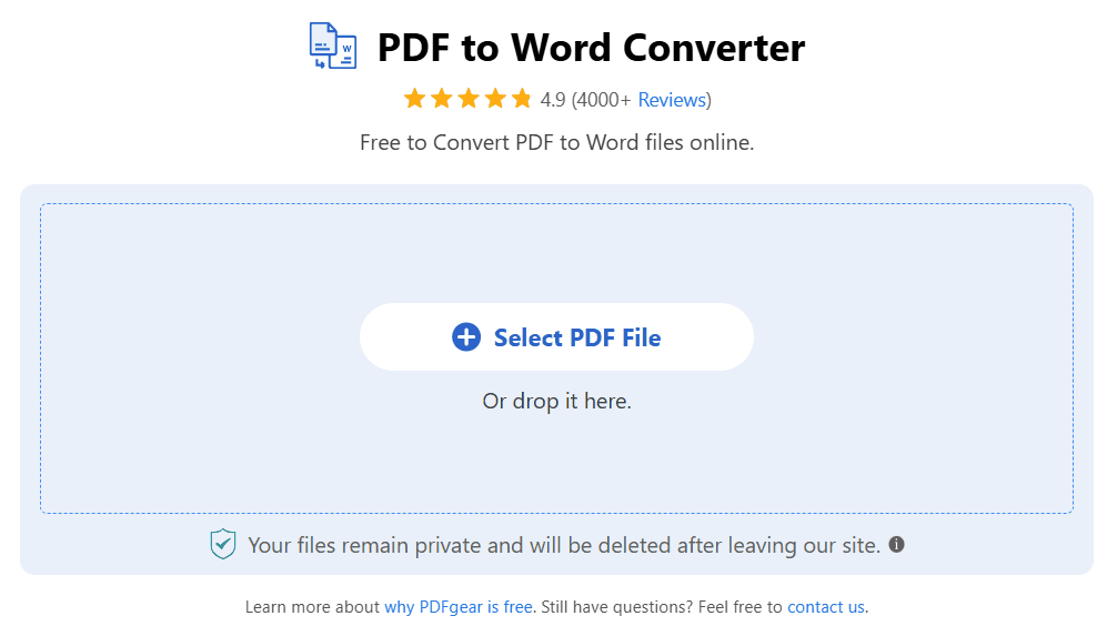 Convert PDF to Word Online