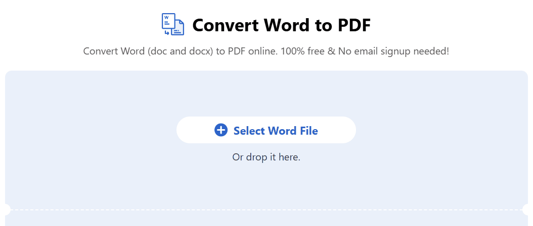 Convert Word to PDF Online