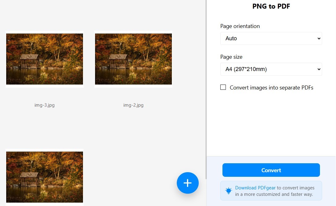 Customize the Conversion Settings