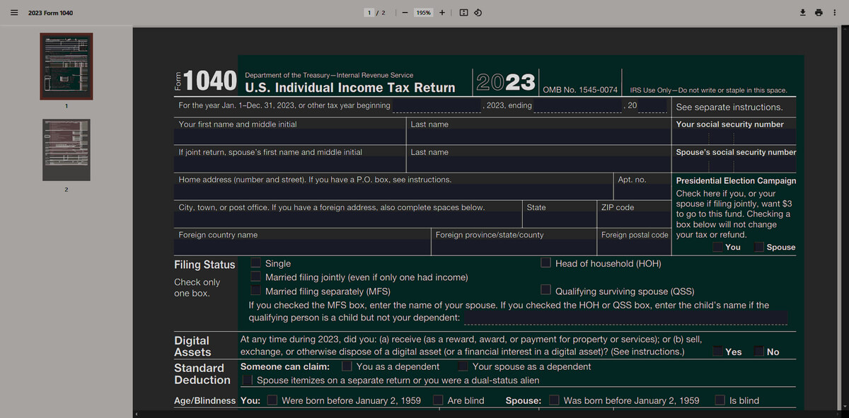 DarkPDFでの暗色モード使用