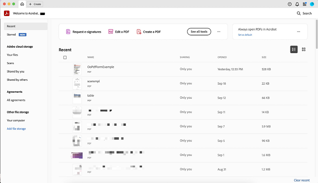 Abra o arquivo PDF com Adobe Acrobat
