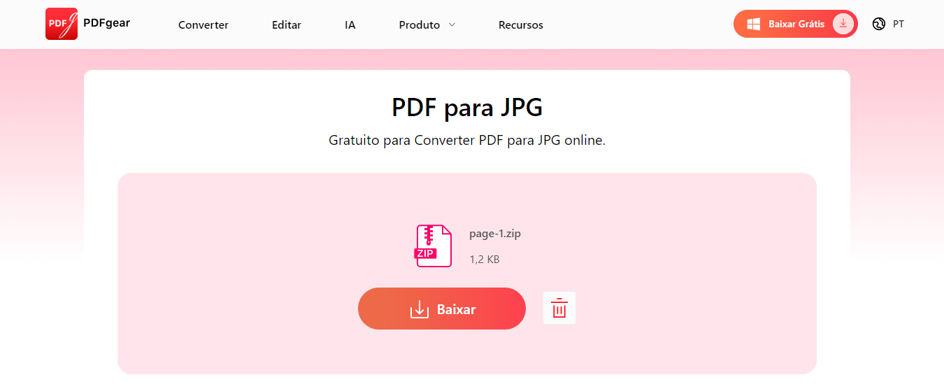 Baixar JPG convertido