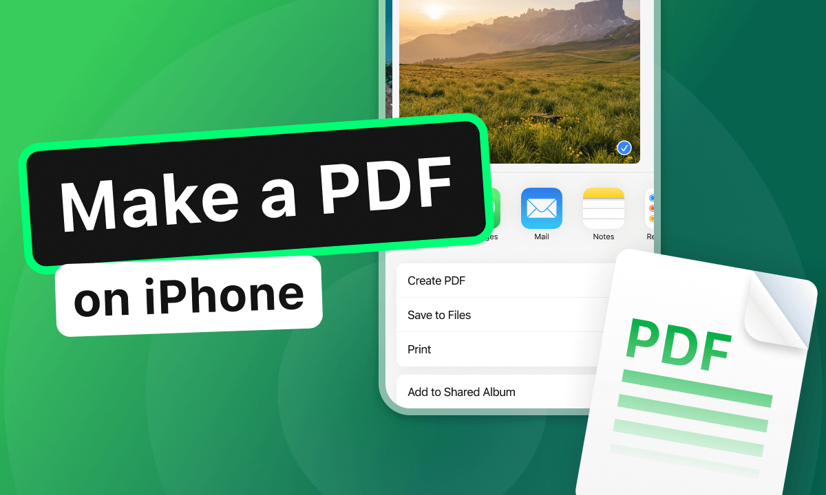 How to Make a PDF on iPhone