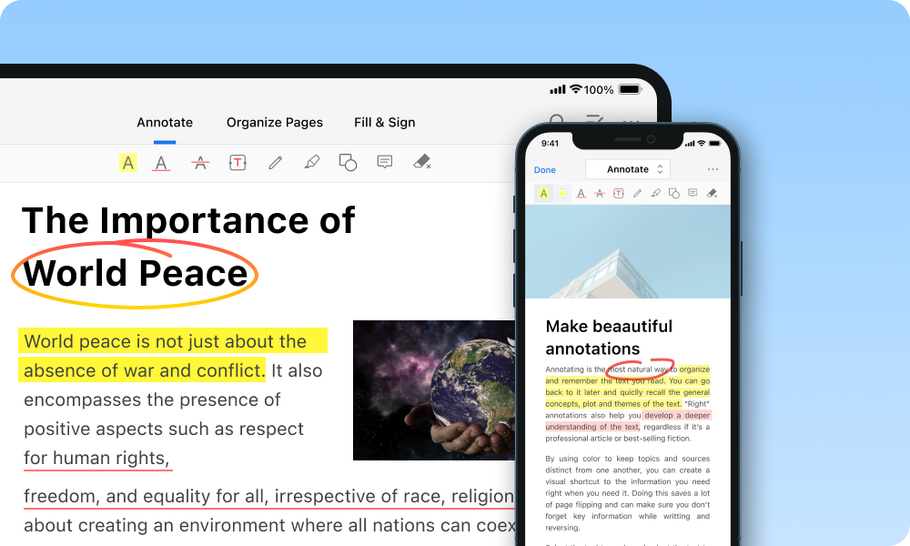 Free PDF Eidtor for iPhone
